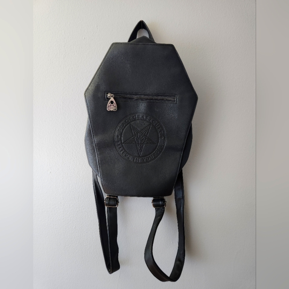 New, LTD Black Craft Cult Mini Coffin Backpack
